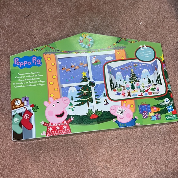 NIB Peppa Pig 24pc Peppa’s Advent Calendar family figures & Toys (45 x 91 Cm) - Picture 2 of 4